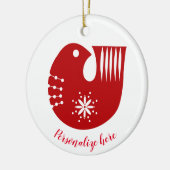 Scandinavische volkshaai  keramisch ornament (Links)