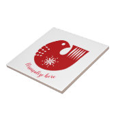 Scandinavische volkshaai      tegeltje (Zijkant)