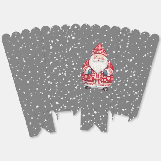 Scandinavische volkskerstman bedankdoosjes (Ongevouwen)