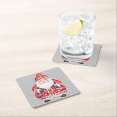 Scandinavische volkskerstman kartonnen onderzetters (Insitu)