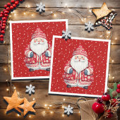 Scandinavische volkskerstman servet