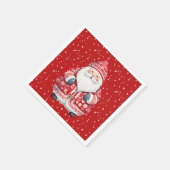 Scandinavische volkskerstman servet (Hoek)