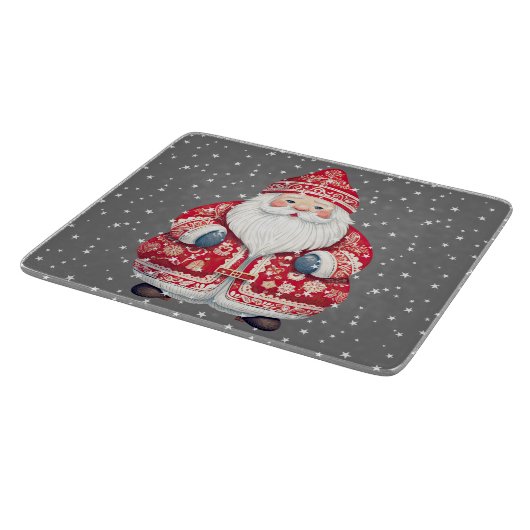 Scandinavische volkskerstman snijplank (Hoek)