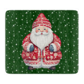 Scandinavische volkskerstman snijplank (Voorkant)