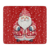 Scandinavische volkskerstman snijplank (Voorkant)