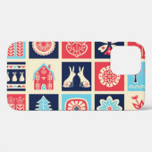 Scandinavische volkskunst:  bloemen. Case-Mate iPhone case (Achterkant (horizontaal))