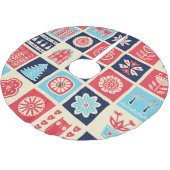 Scandinavische volkskunst:  bloemen. kerstboom rok (Gekanteld)