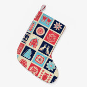 Scandinavische volkskunst:  bloemen. kleine kerstsok (Voorkant (Hangend))