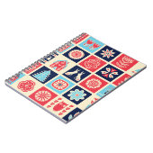 Scandinavische volkskunst:  bloemen. notitieboek (Linkerzijde)