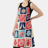 Scandinavische volkskunst: bloemen. schort (Insitu)