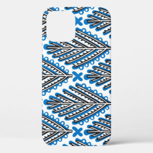 Scandinavische volkskunst: bloemenretro design Case-Mate iPhone case