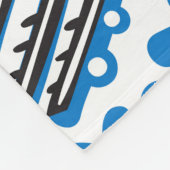 Scandinavische volkskunst: bloemenretro design fleece deken (Hoek)