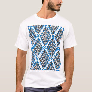 Scandinavische volkskunst: bloemenretro design t-shirt