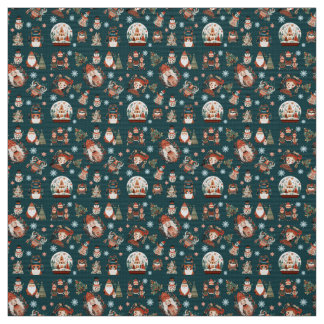 Scandinavische volkskunst Kerstmis Patroon Textuur Stof