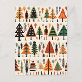 Scandinavische volkskunst kerstpatroon briefkaart