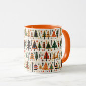 Scandinavische volkskunst kerstpatroon mok (Voorkant rechts)