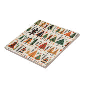 Scandinavische volkskunst kerstpatroon tegeltje (Zijkant)