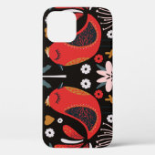 Scandinavische volkskunst: kleurrijke vogels. Case-Mate iPhone case (Achterkant)