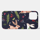 Scandinavische volkskunst konijnenprint Case-Mate iPhone case (Achterkant (horizontaal))