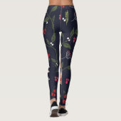 Scandinavische volkskunst konijnenprint leggings (Achterkant)