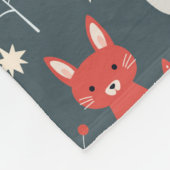 Scandinavische volkskunst met kerstkabouters fleece deken (Hoek)