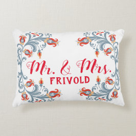 Scandinavische Volkskunst Mr en Mrs Kussen