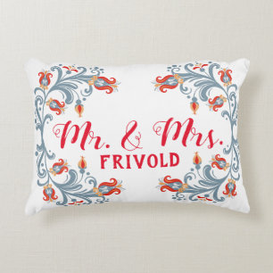 Scandinavische Volkskunst Mr en Mrs Kussen