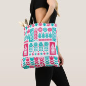 Scandinavische volkskunst: naadloos tote bag (Dichtbij)