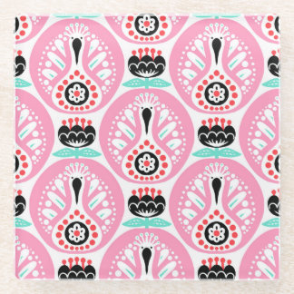 Scandinavische volkskunst: Noordse naadloos. Glazen Onderzetter