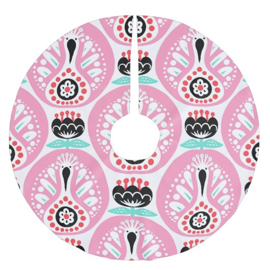 Scandinavische volkskunst: Noordse naadloos. Kerstboom Rok (Voorkant)