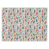 Scandinavische volkskunst Nordic Boho Modern Patte Tafelkleed (Voorkant (Horizontaal))