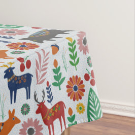 Scandinavische volkskunst Nordic Boho Modern Patte Tafelkleed