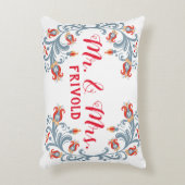 Scandinavische Volkskunst Oma en Opa Kussen (Voorkant(Verticaal))