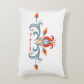 Scandinavische Volkskunst Oma en Opa Kussen (Achterkant (Verticaal))