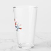 Scandinavische volkskunst Velkommen Drink glas (Links)