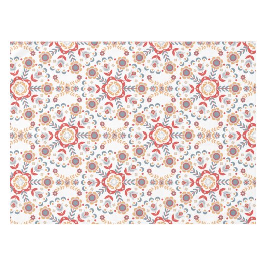 Scandinavische volkskunst Velkommen tafelkleed (Voorkant (Horizontaal))