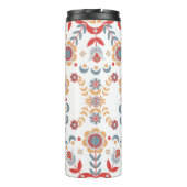 Scandinavische volkskunst Velkommen tafelloper Thermosbeker (Achterkant)