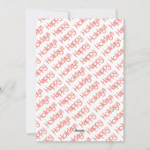 Scandinavische volkskunst winterlandschap Kerstmis Feestdagenkaart (Achterkant)