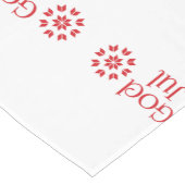 Scandinavische vrolijke kerst God Jul Tafelloper (Hoek)