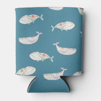 Scandinavische walvis, zee dierpatroon blikjeskoeler