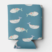 Scandinavische walvis, zee dierpatroon blikjeskoeler (Achterkant)