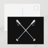 Scandinavische wandelsport briefkaart (Voorkant / Achterkant)