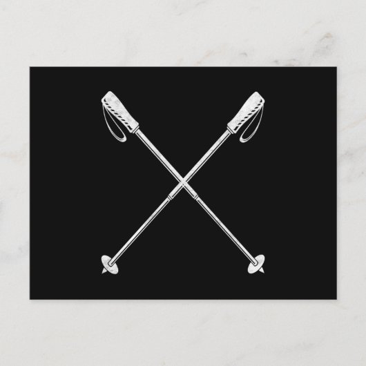Scandinavische wandelsport briefkaart (Voorkant)