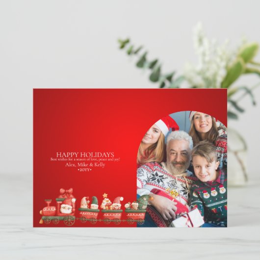 Scandinavische Waterverf kerstmannen foto Ann Aankondiging (Staand voorkant)