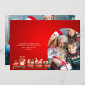 Scandinavische Waterverf kerstmannen foto Ann Aankondiging (Voorkant / Achterkant)