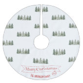 Scandinavische winter dennenboom Kerstmis Kerstboom Rok (Voorkant)