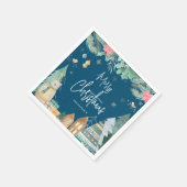 Scandinavische winter "pretkerst" servet (Hoek)