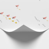 Scandinavische winterpine-kerstcadeautjes cadeaupapier (Hoek)