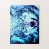 Scandinavische wolf legpuzzel (Verticaal)