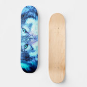 Scandinavische wolf persoonlijk skateboard (Voorkant)